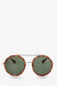 Gucci Tortoiseshell Frame Round Sunglasses