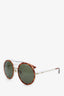 Gucci Tortoiseshell Frame Round Sunglasses