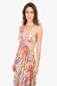Missoni Multicoloured Sheer Cut-Out Maxi Dress Size 42