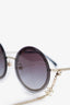 Pre-Loved Chanel™ Round Metal Sunglass with Chain