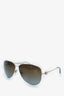 Tiffany & Co. Gold Tone Tf3021 60 Aviator Sunglasses