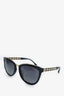 Pre-Loved Chanel™ Black Frame Gold Chain Detail Sunglasses
