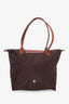 Longchamp Brown Small Le Pliage Original Top Handle Bag