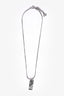 Christian Dior Silver Toned Trotter Pendant Necklace