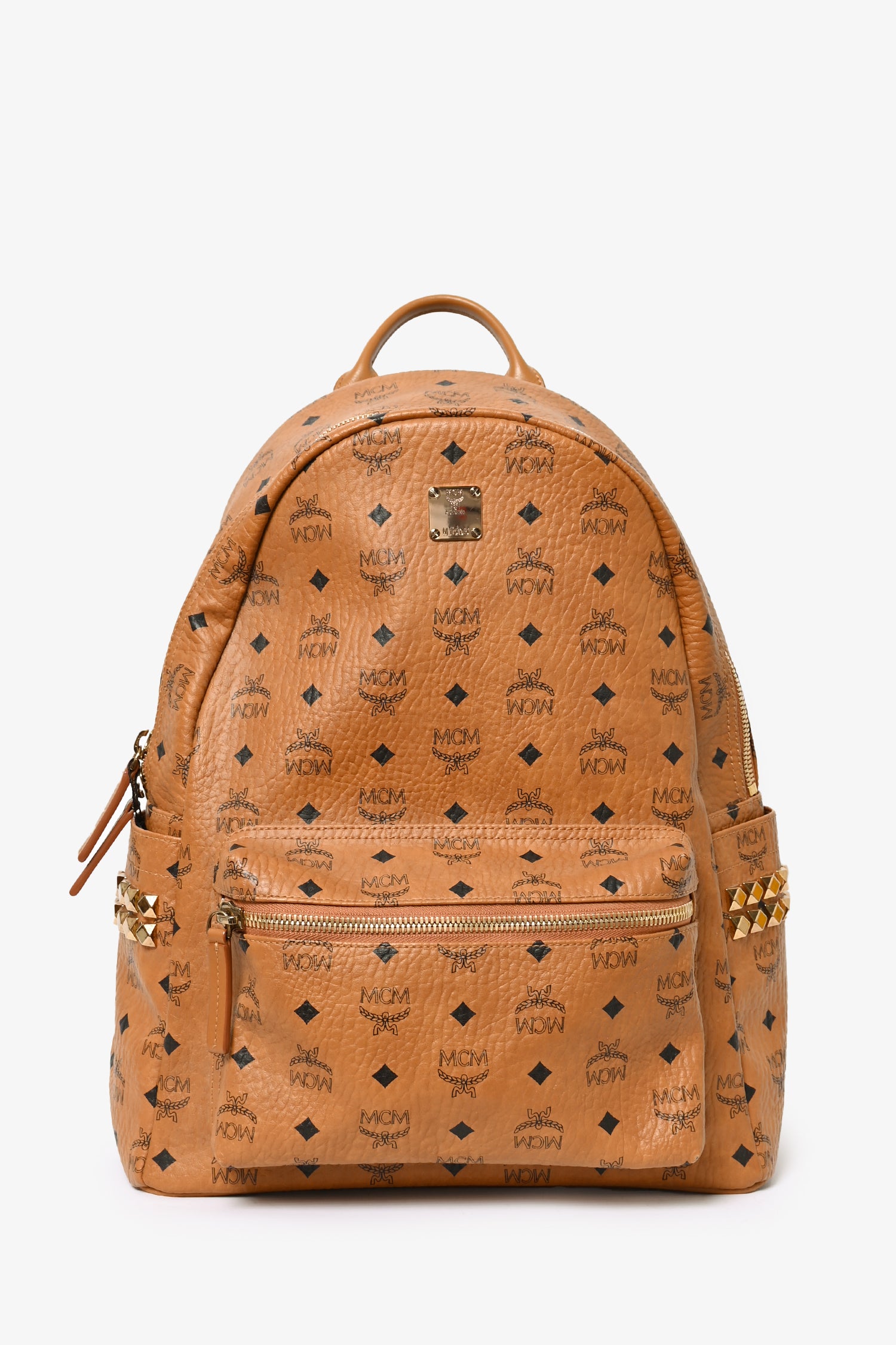 brown leather studded backpack MCM Monogram – Mine & Yours doug the Stark backpack is 5 Best Men's Leather Select Size:5379-181- Size 8/0- 27 Per Pk