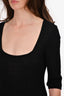 M Missoni Black Knit 3/4 Sleeve Top Size 48