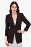 Chanel Brown Wool Tweed Vintage Jacket Size 34