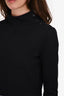 Theory Black Sweater with White Button Down Overlay Size S
