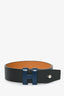 Hermes Black/Navy Leather 'H' Bracelet