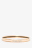 Hermes Peach/Gold Enamel 'Uni' Bangle Bracelet