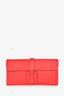 Hermes 2013 Red Epsom Leather Jige Elan 29 Clutch