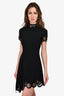 Versus Versace Black Rose Cutout Detailed Dress Size 40