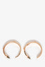 Versace Gold Toned Medusa Ear Hoops