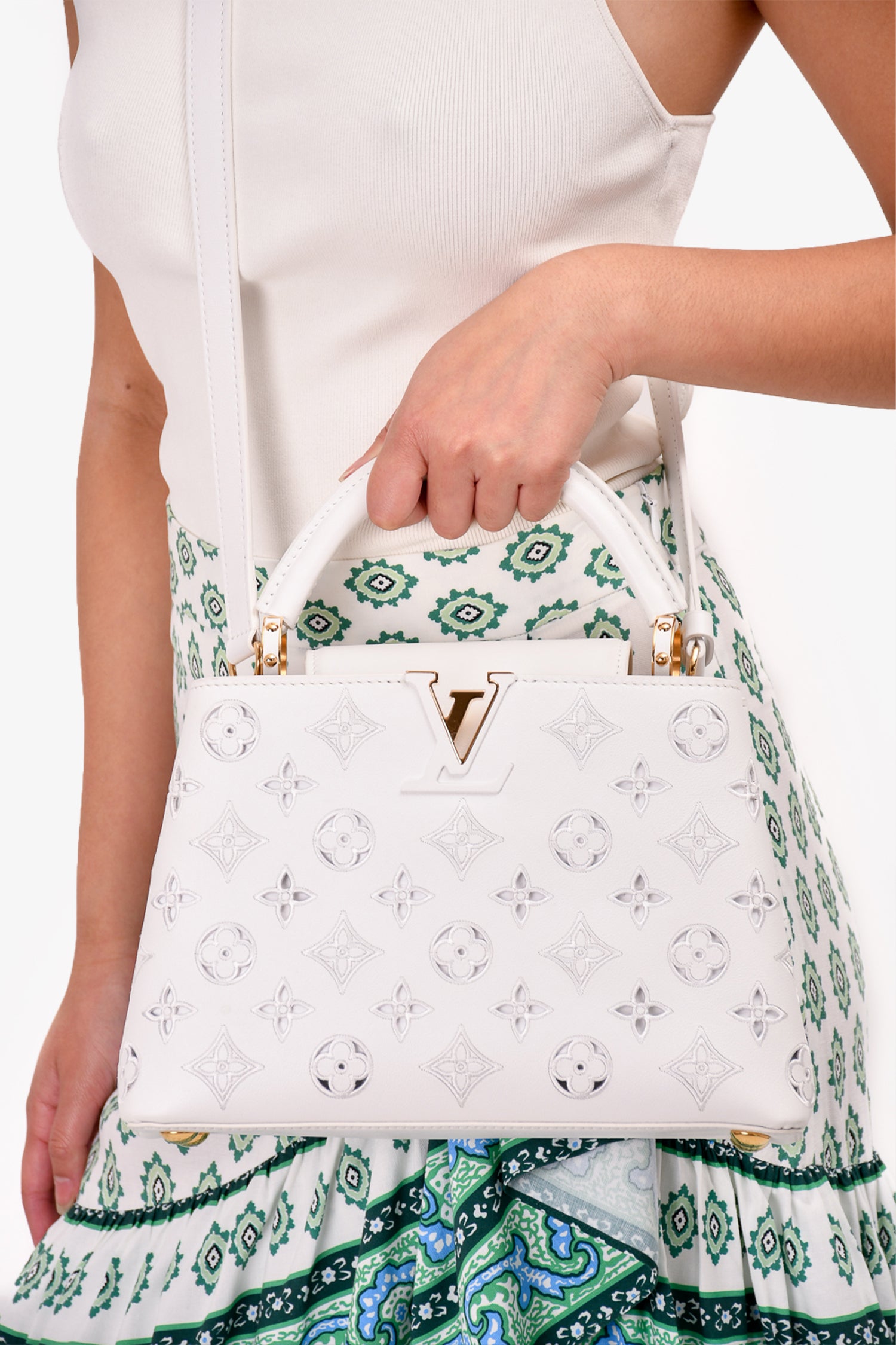Capucines White Louis Bag Lv Capucines Louis Vuitton Limited