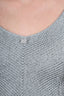 Pre-Loved Chanel™ 99P Grey Knitted Triangle Ham Top Size 40