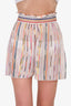 Missoni Mare White/Multicolour Striped Sheer Beach Shorts Size 38