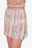 Missoni Mare White/Multicolour Striped Sheer Beach Shorts Size 38