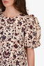 Ulla Johnson Cream Floral 'Batik' Shift Dress Size 4