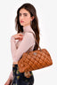 Pre-Loved Chanel™ 2008/09 Brown Leather Bubble Shoulder Bag (Refurbished)