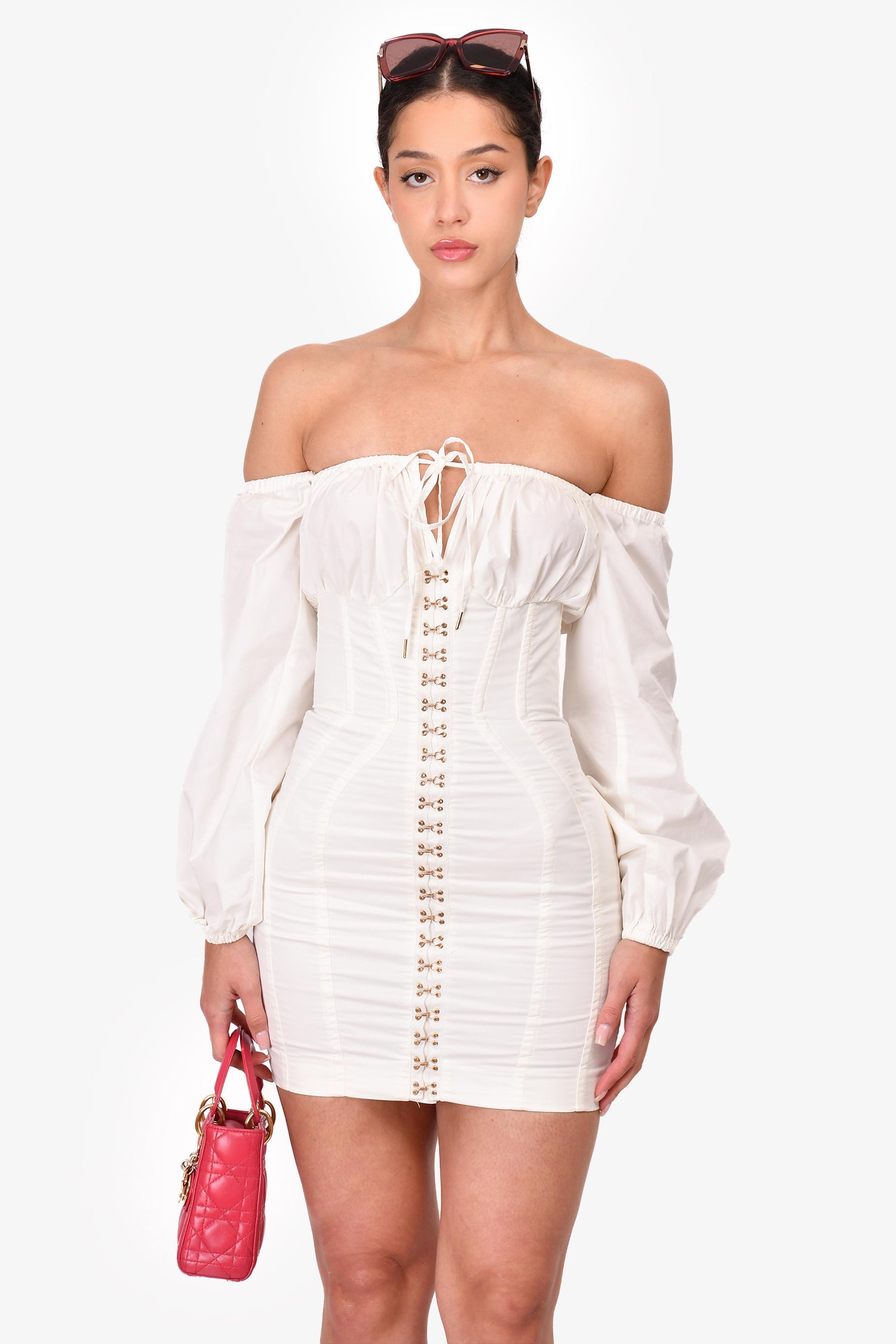 House of CB White Corset Off-the-Shoulder Dress Size XS – Mine & Yours