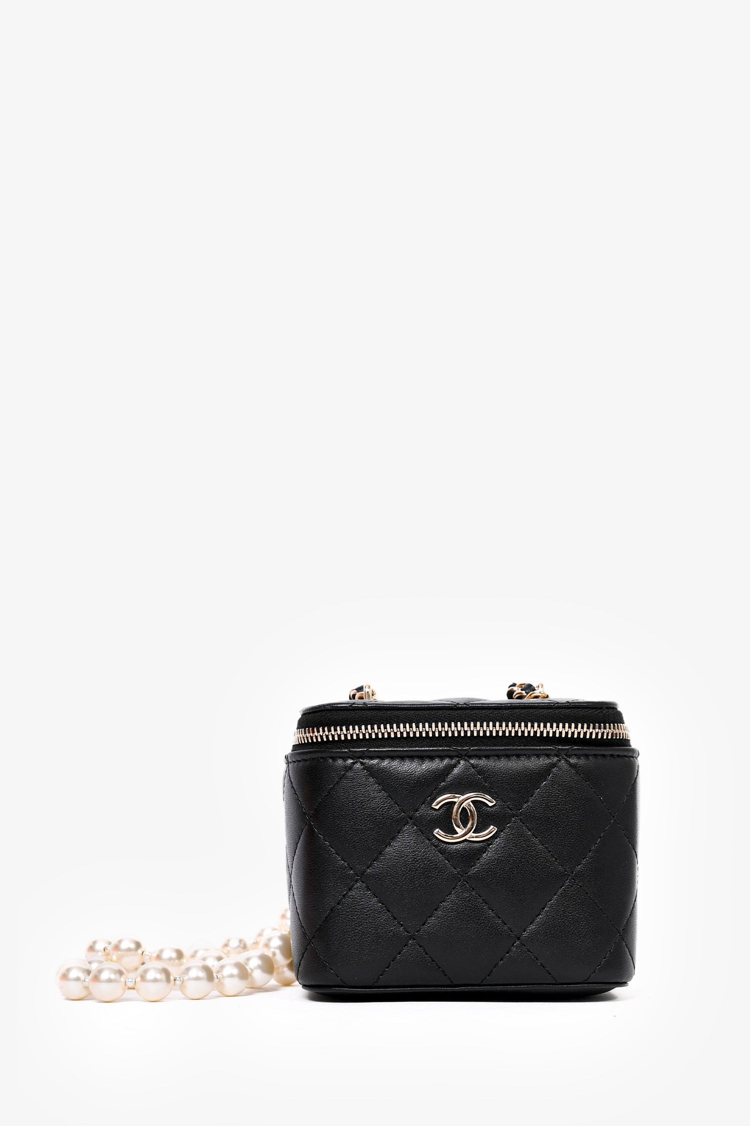Lambskin Leather Chanel Vanity Wallet Túi Xách Chanel Mini Vanity