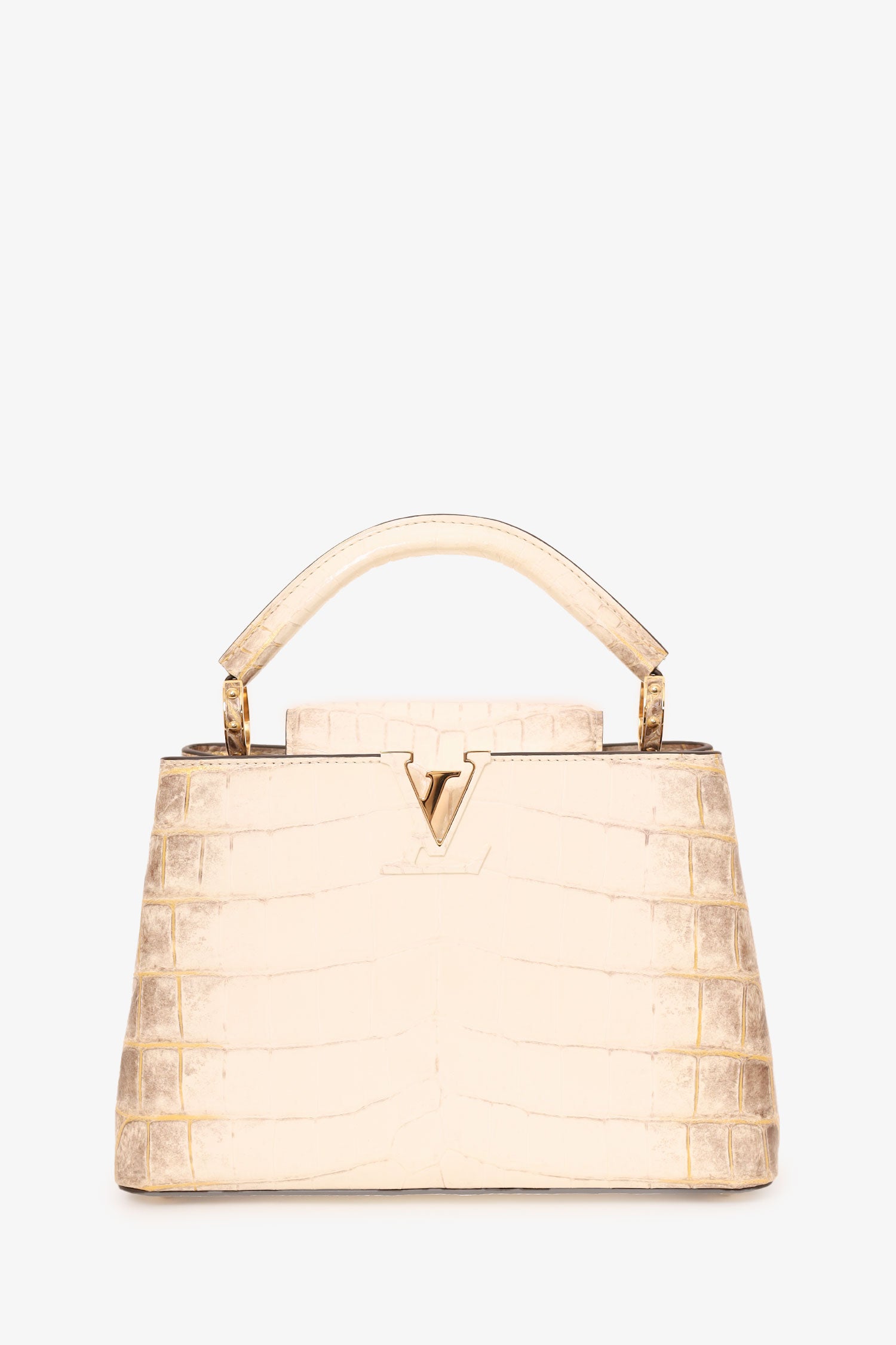 Louis Vuitton 2022 Himalayan Niloticus Crocodile Capucines BB Top