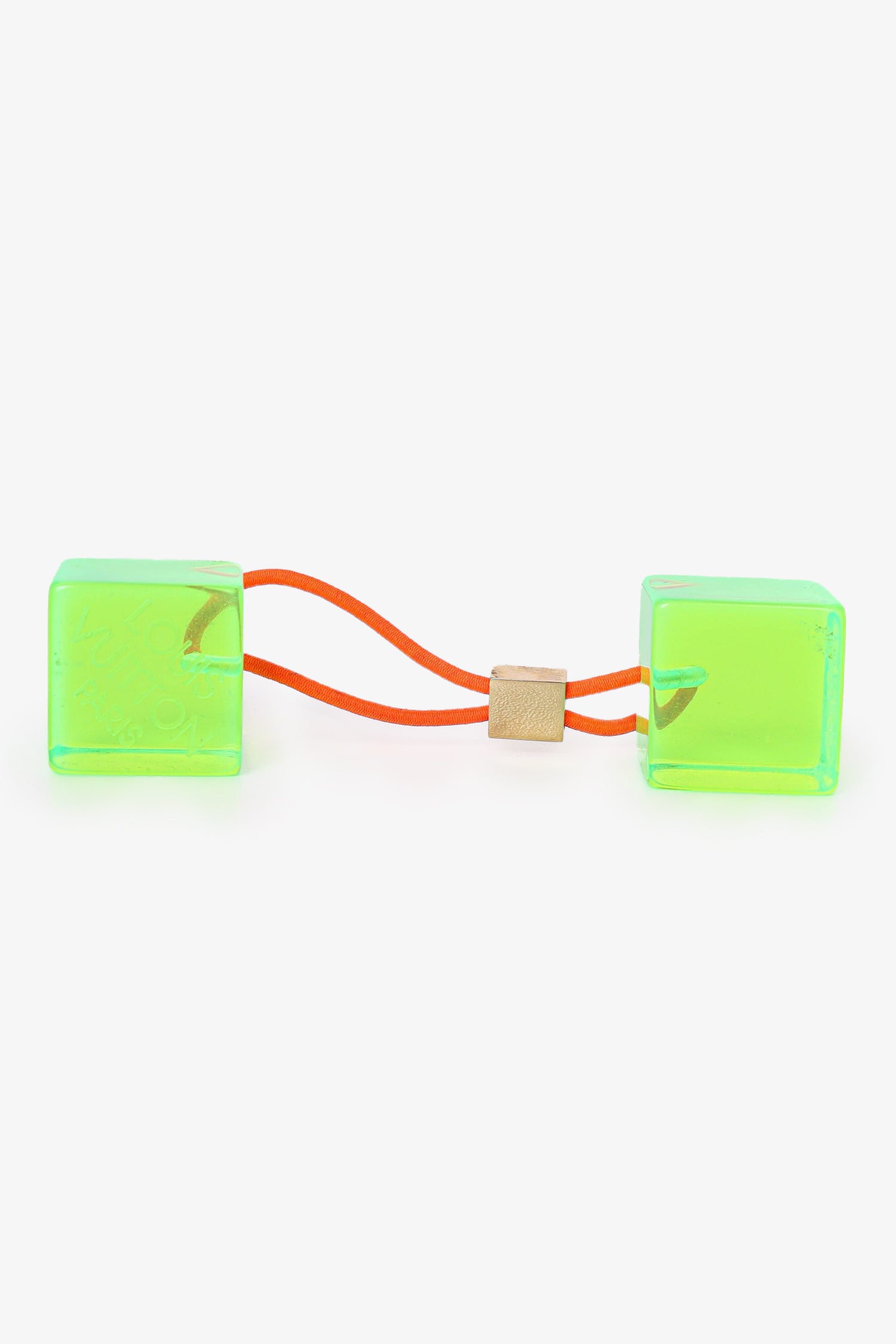 Louis Vuitton Green LV Cube Hair Tie – Mine & Yours
