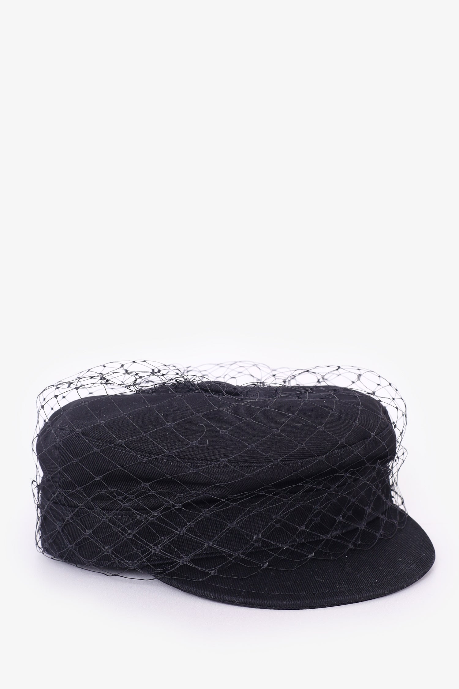 Christian Dior Black Newsboy Hat with Black Veil – Mine & Yours