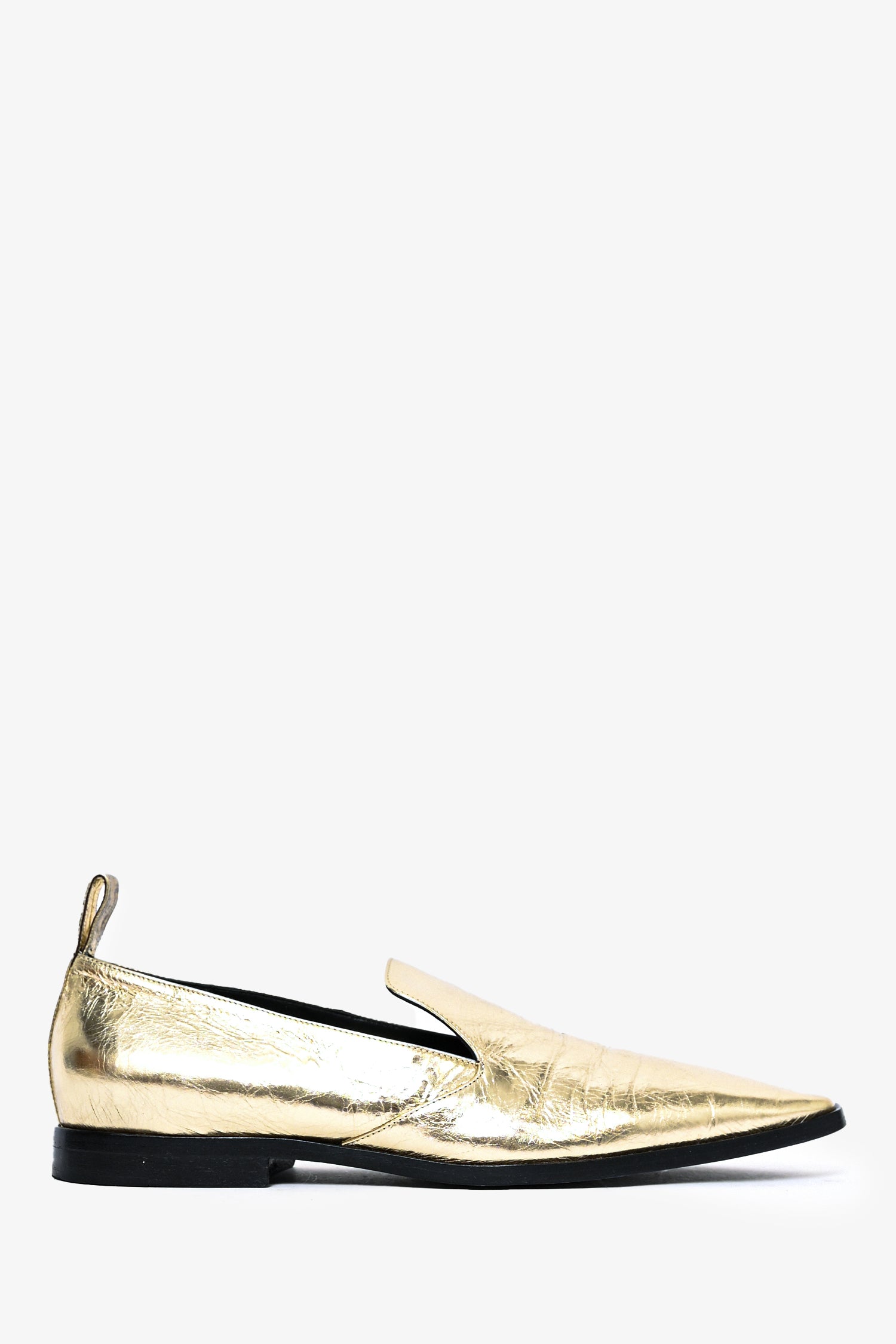 Dries Van Noten Gold Metalic Loafers Size 39 – Mine & Yours
