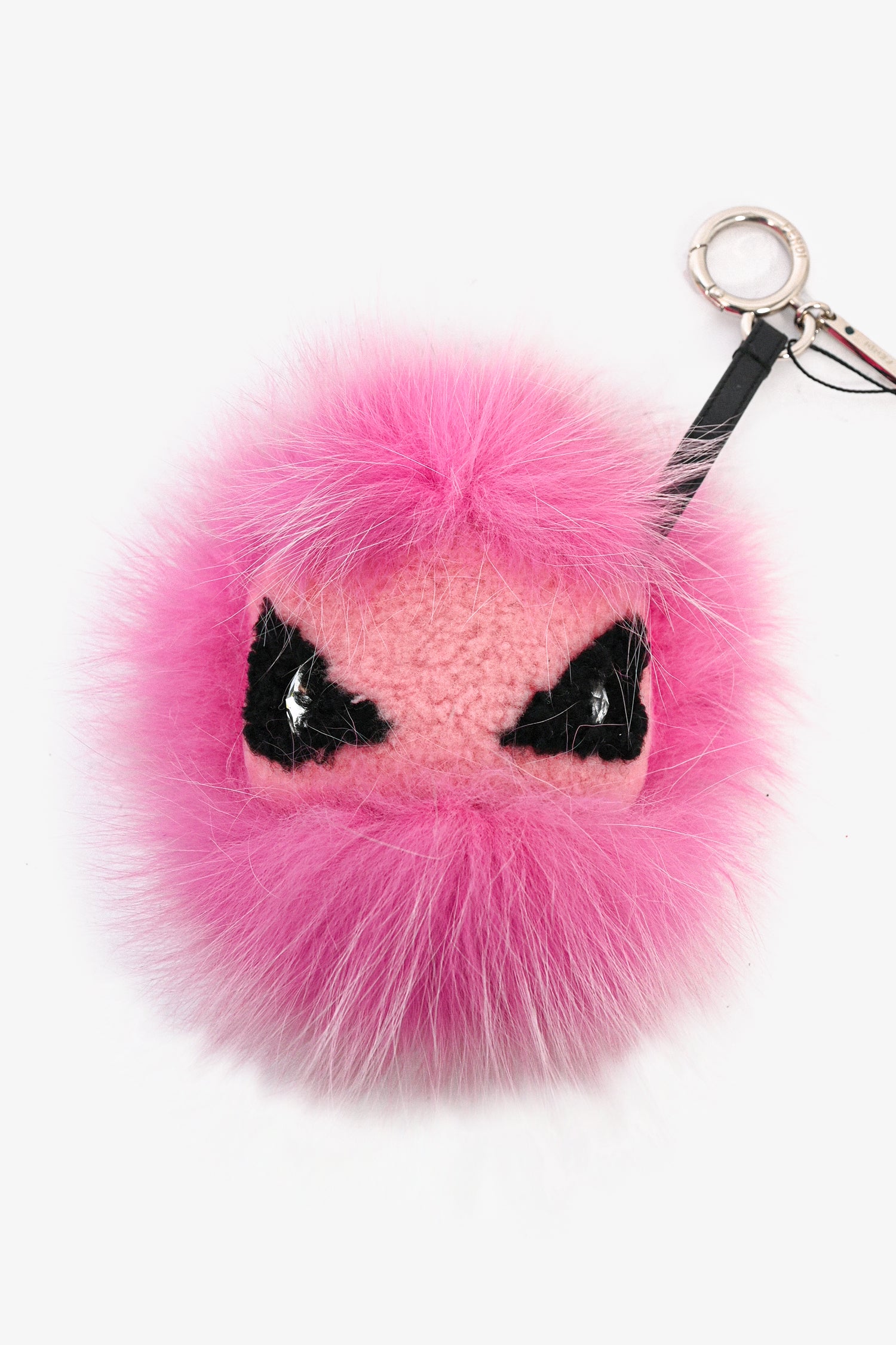 Keychain Fendi Sheepskin Fendi Pink Shearling/Fox Fur 'Crystal