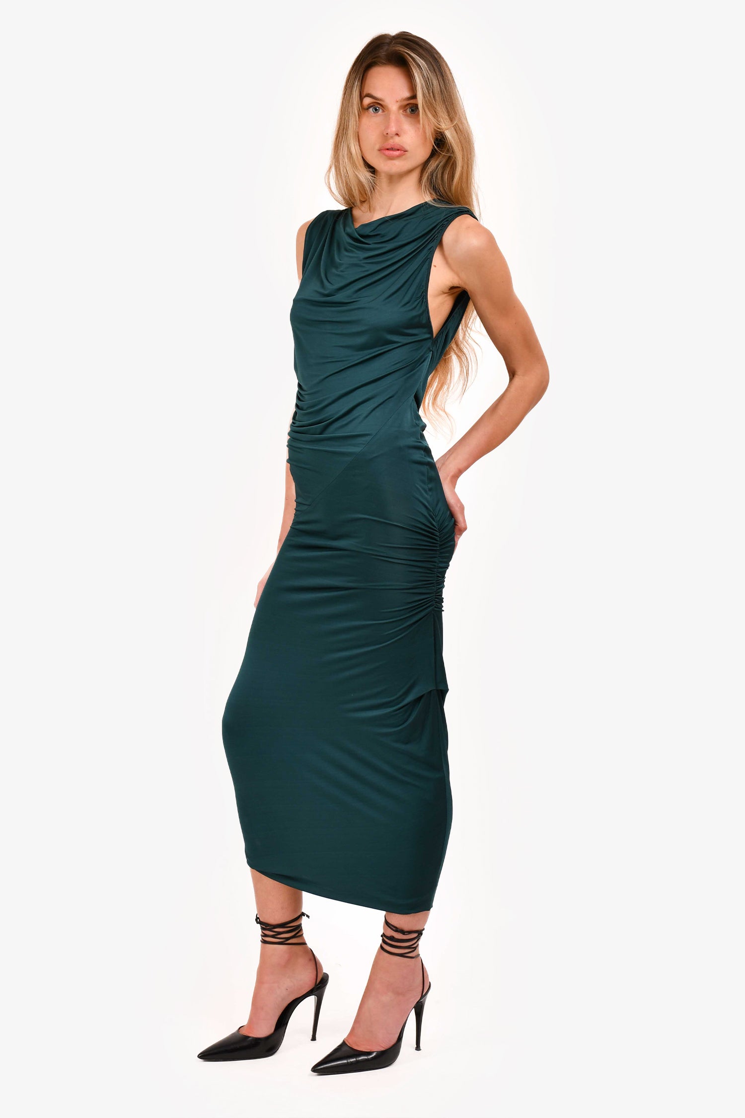Greta Constantine Green Jersey Dress Size XS Mine & Yours Greta Constantine Green Jersey Dress Size XS Mine & Yours