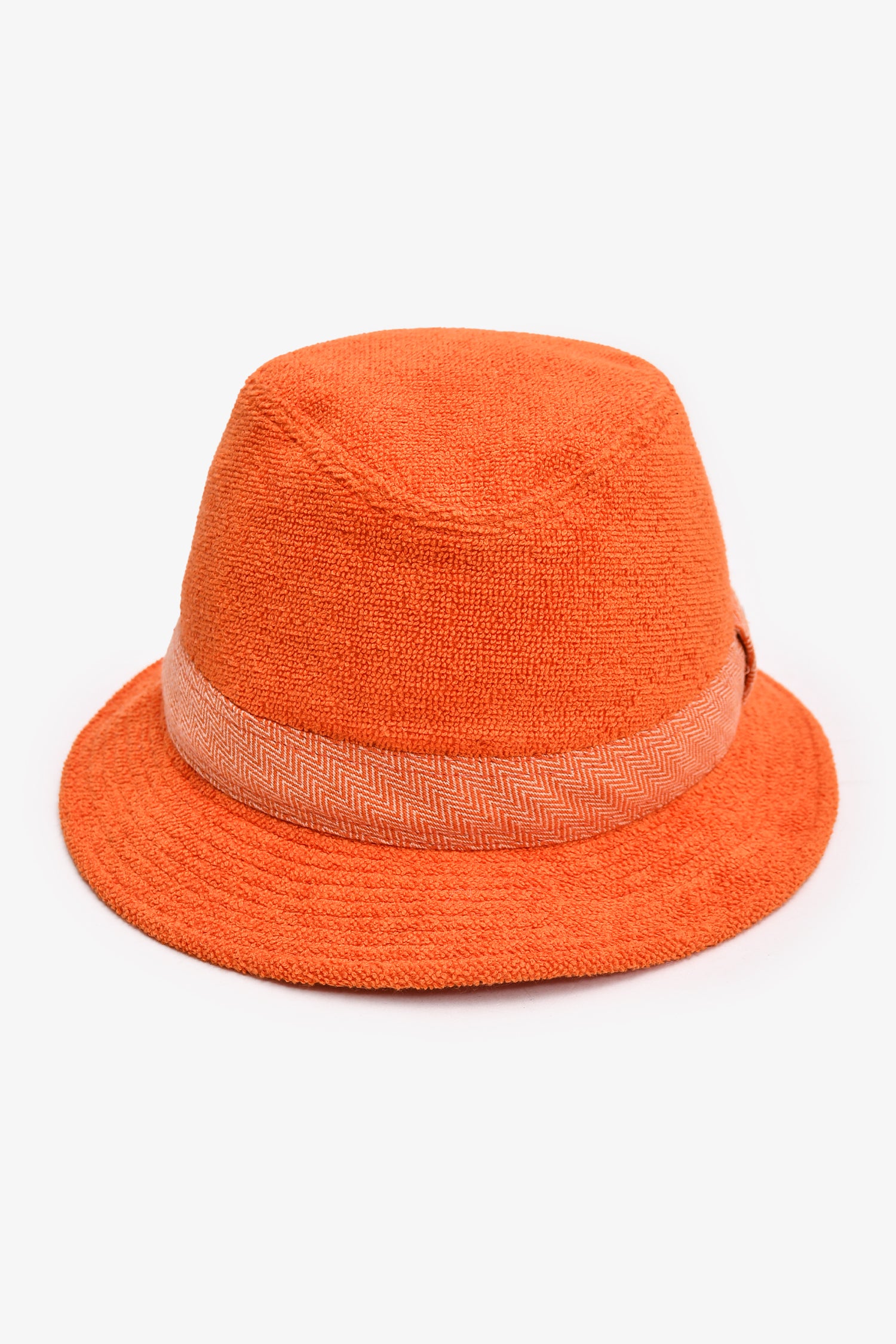 Hermès Orange Terry Cloth Bucket Hat Size 56 – Mine & Yours