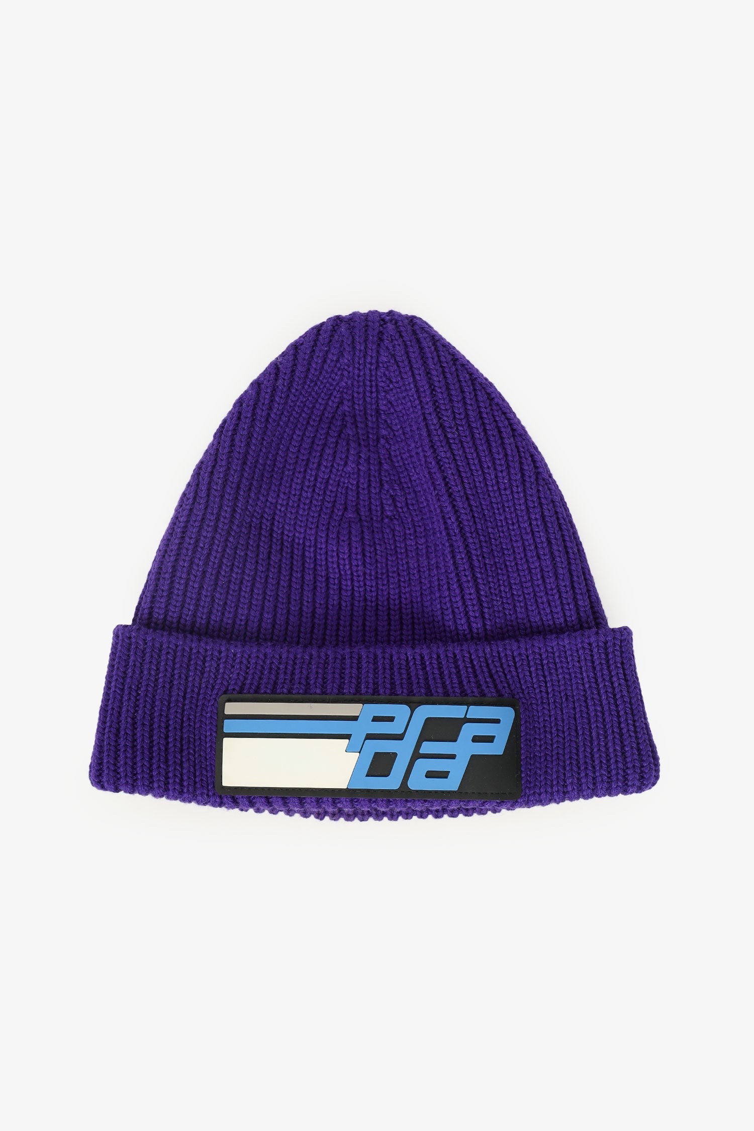 Prada Purple Wool Beanie Logo Patch Size S – Mine & Yours