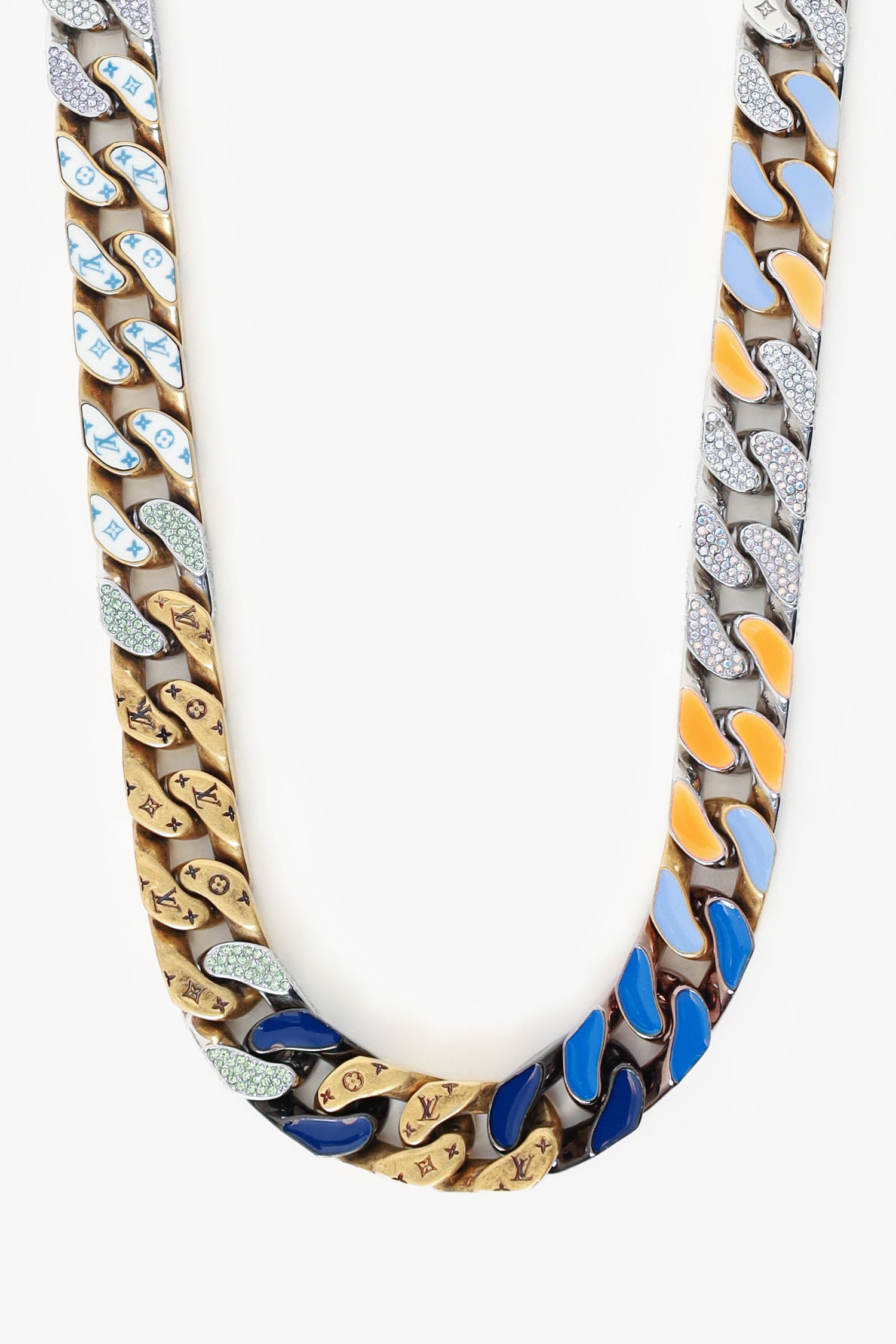 Louis Vuitton × Virgil Abloh Engraved Monogram Multicolor Chain