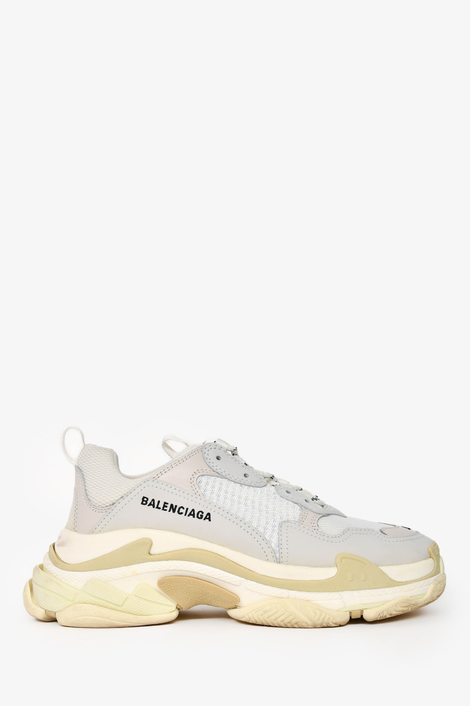 Balenciaga White Leather Triple S Sneakers SIze 40 – Mine