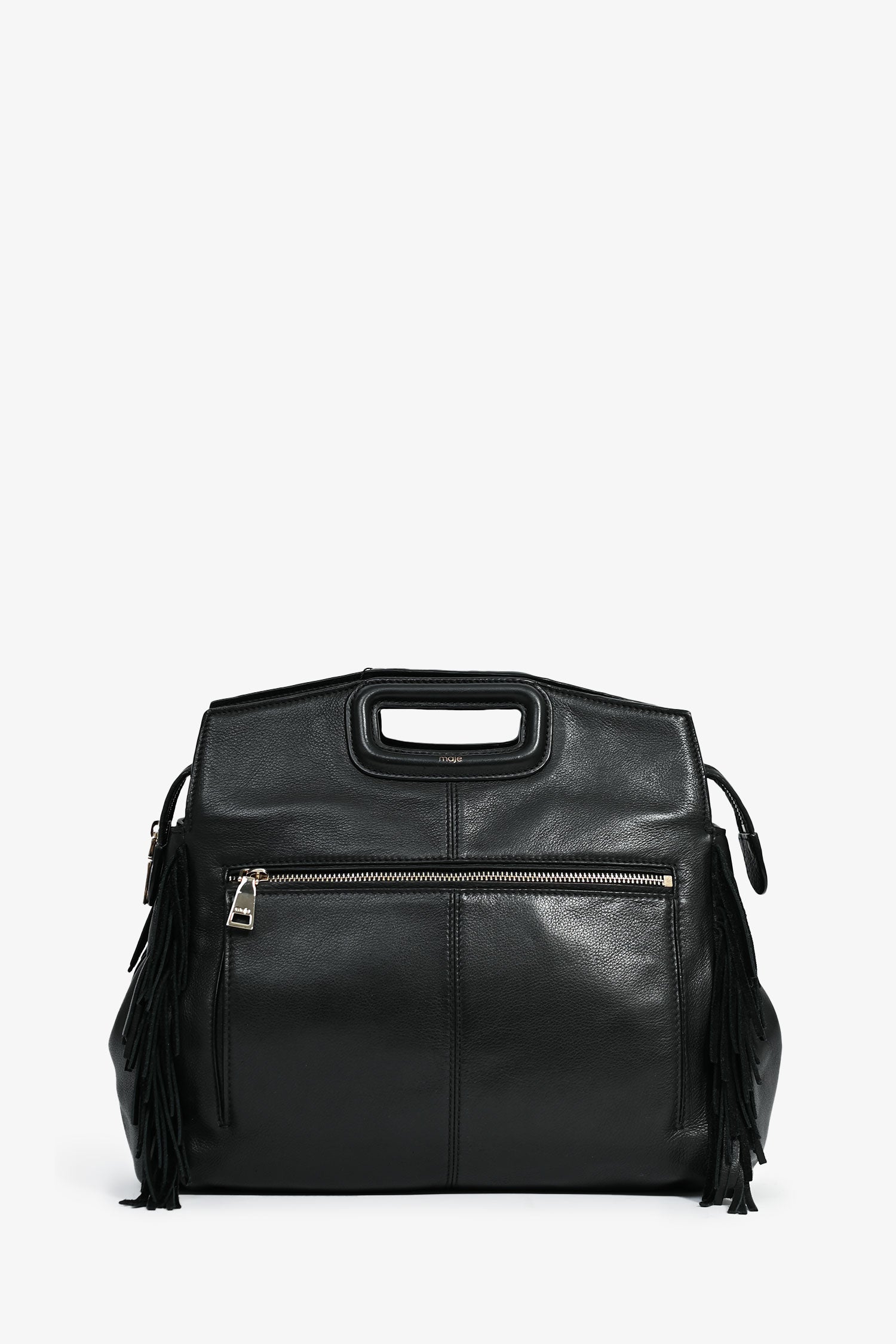 Madge-Leather front top