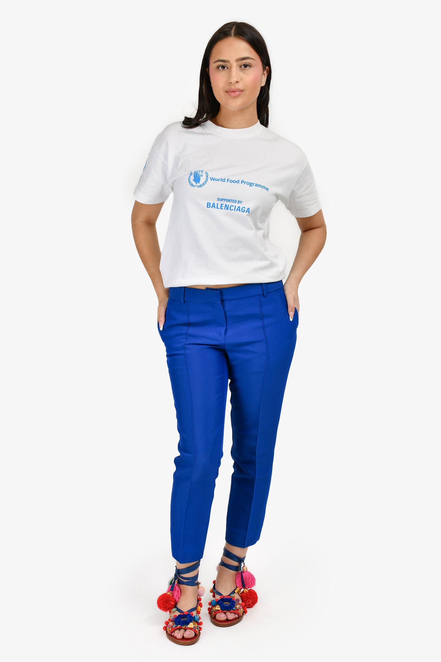 Celine Cobalt Blue Cigarette Pants Size 40 – Mine & Yours