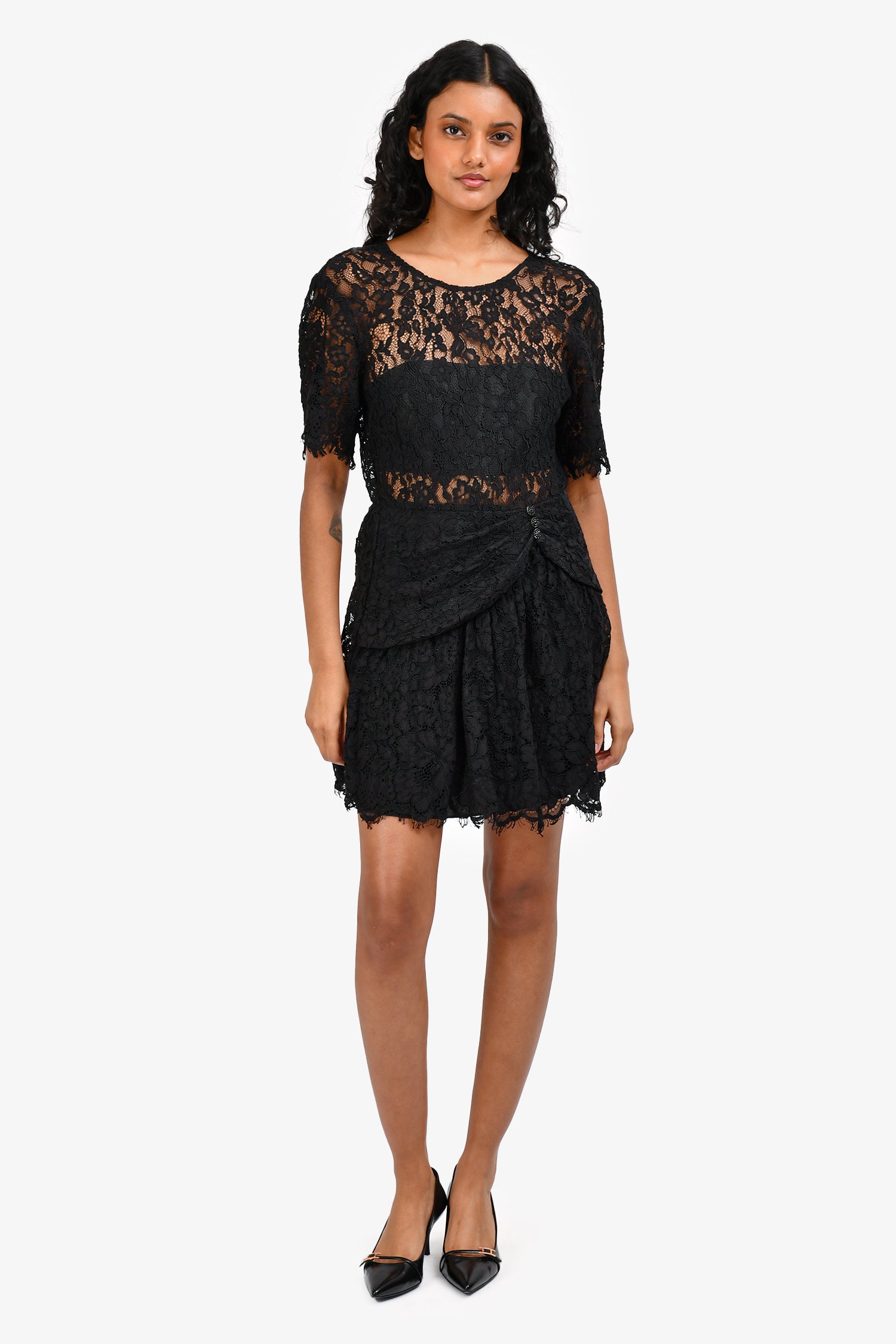 Self Portrait Black Lace Mini Dress Size 2 – Mine & Yours