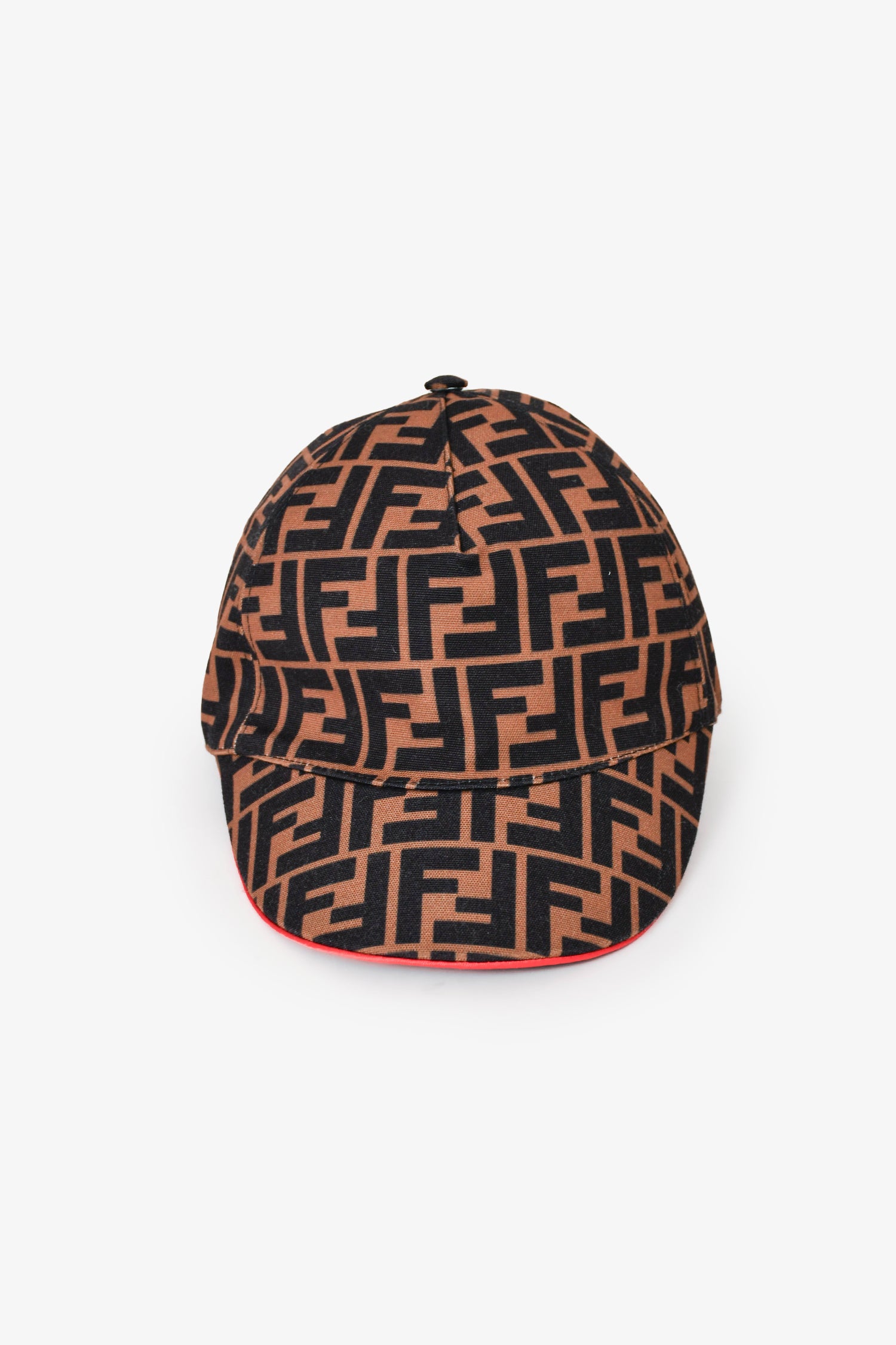 FENDI Zucca Canvas Cap Black Brown Auth Fendi Zucca Print Wool Beanie Black/Brown S International main image 3