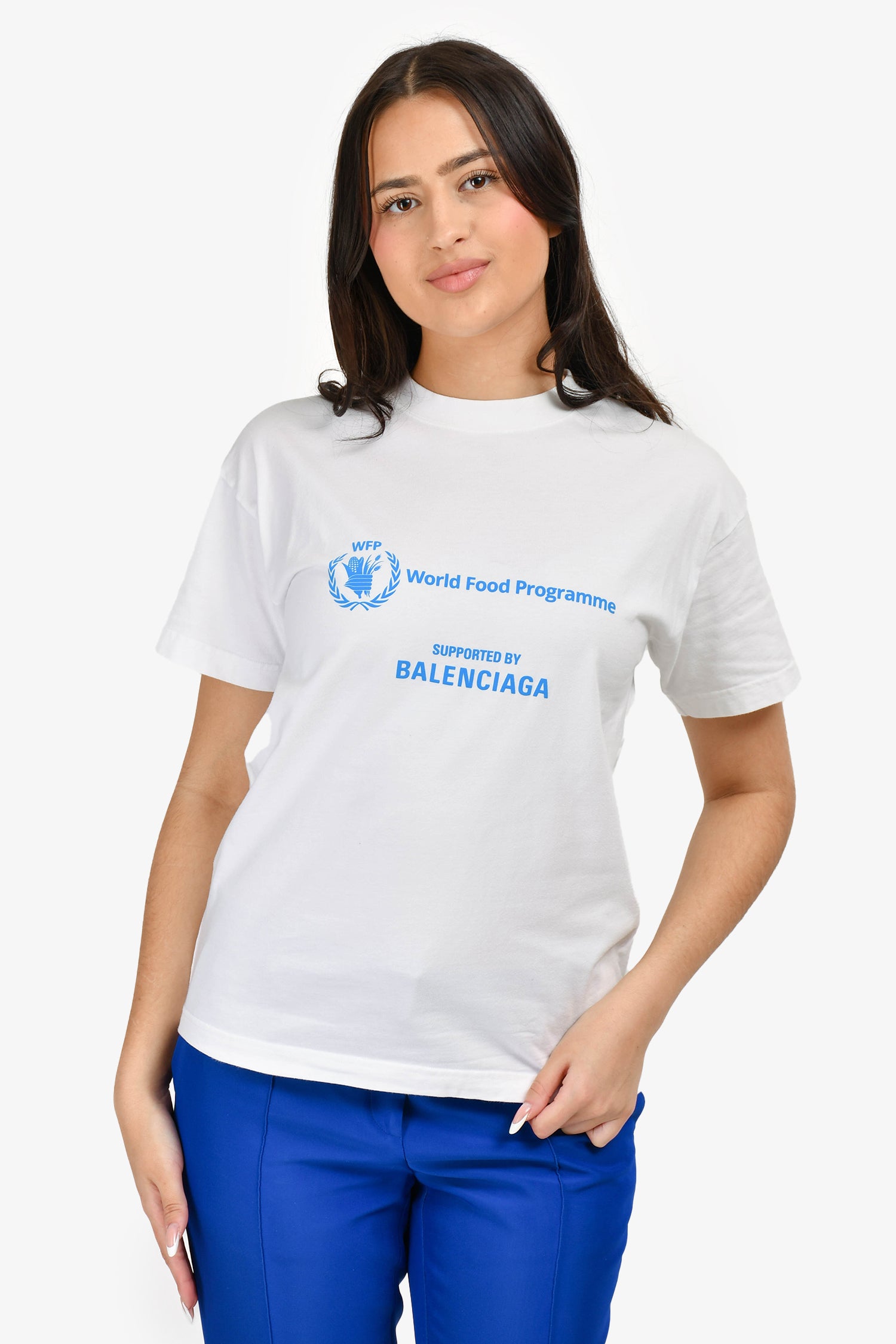 めい　BALENCIAGA WFP TEE Balenciaga // X WFP Logo T-Shirt – VSP Consignment