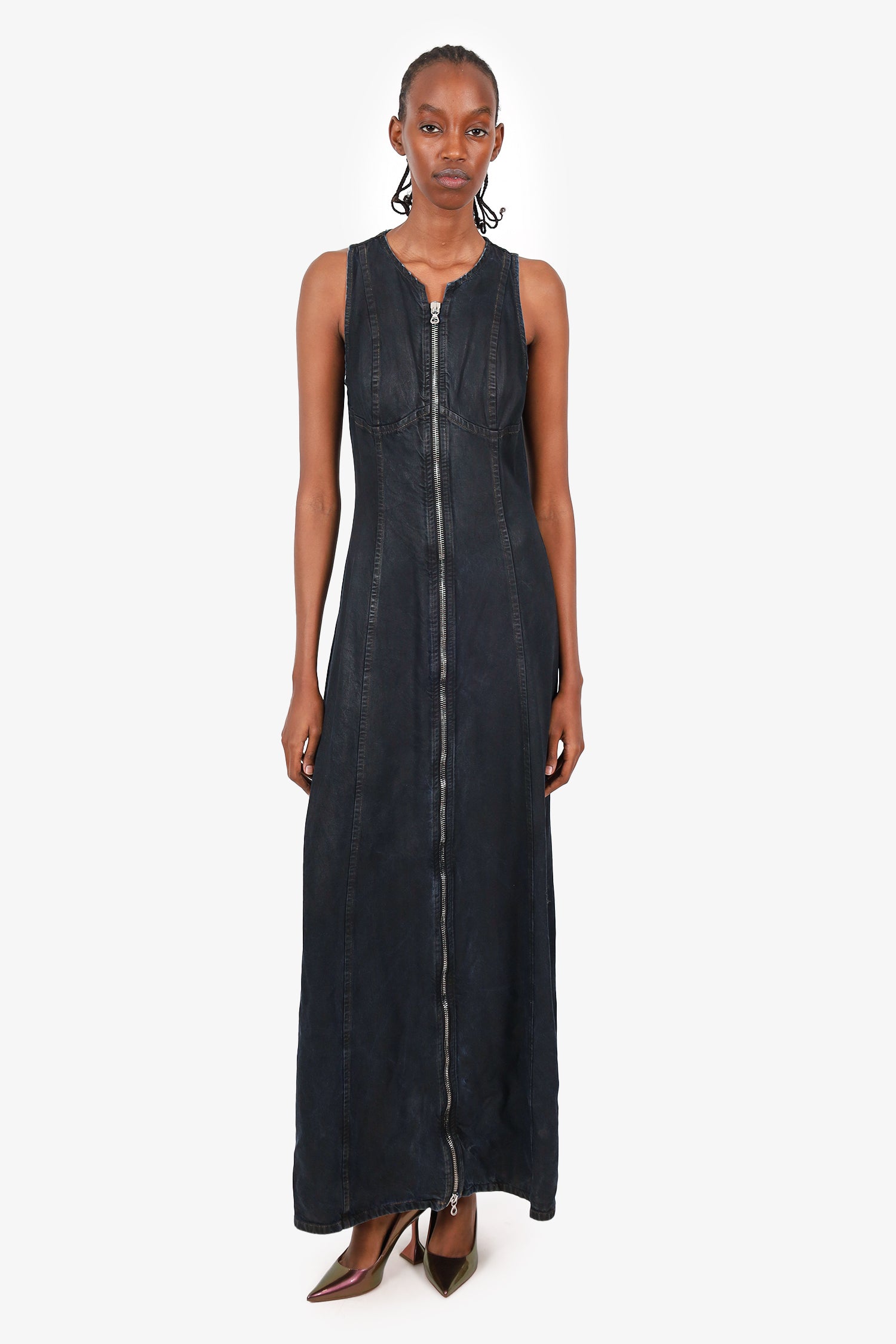 Diesel Black Denim Sleeveless MaxI Dress Size S – Mine & Yours
