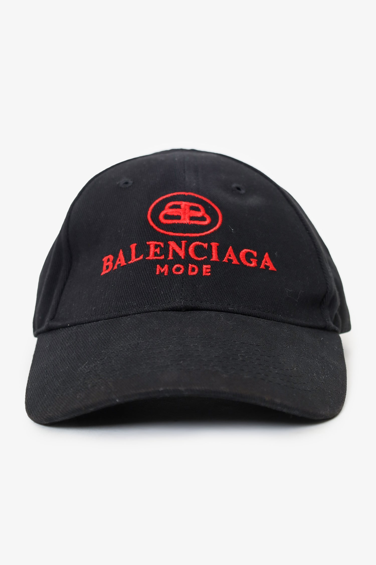 Balenciaga Black/Red Logo Cap Size L – Mine & Yours