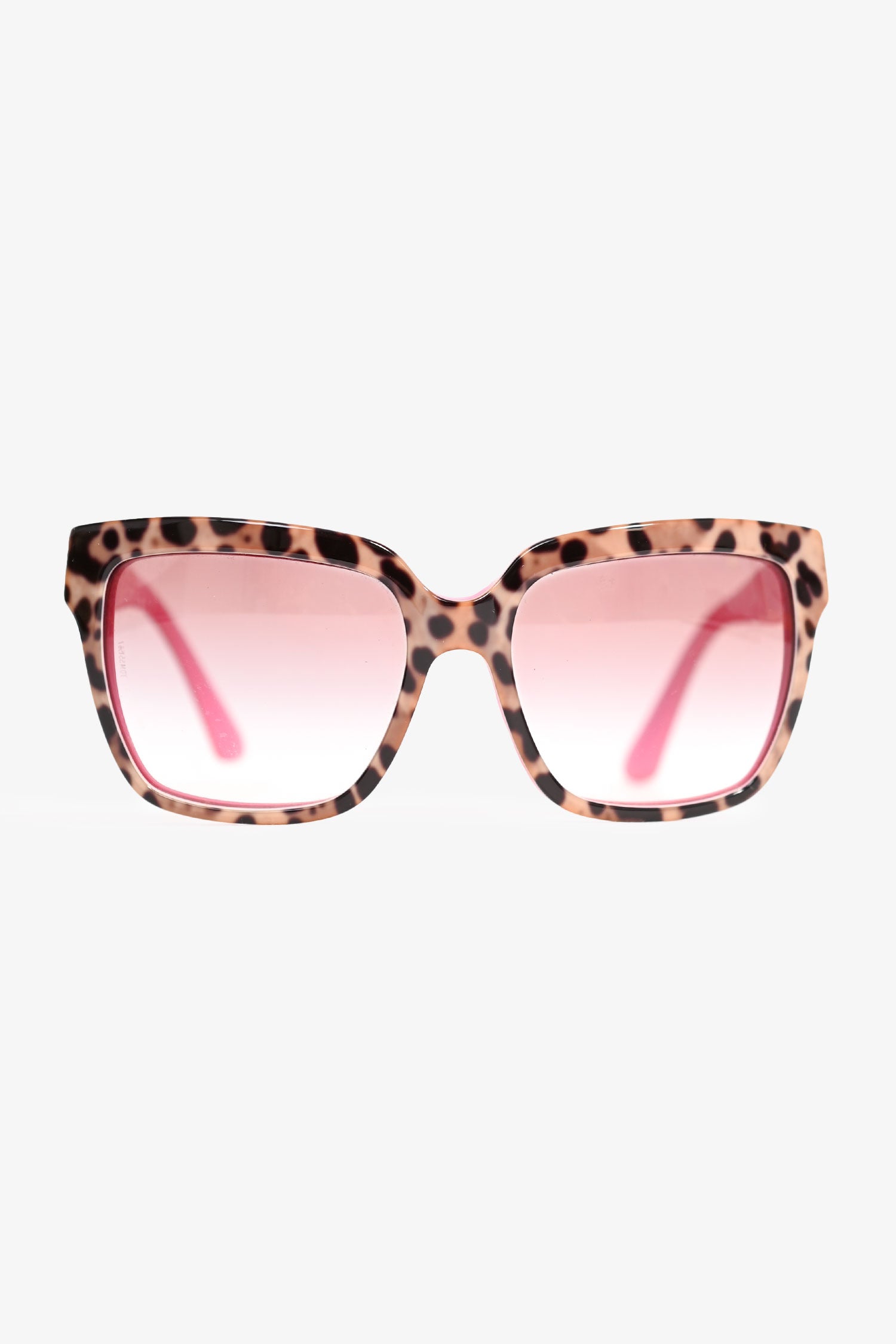 Dolce & Gabbana Brown Leopard Printed/Pink Oversized  display picture 3
