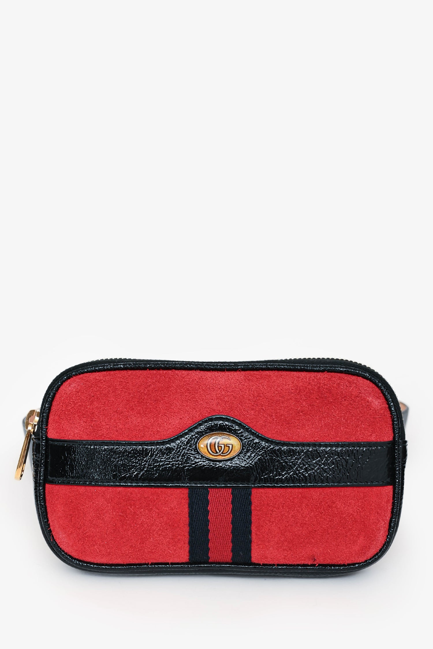 Gucci Red/Black Suede/Leather Ophidia Belt Bag – Mine Yours