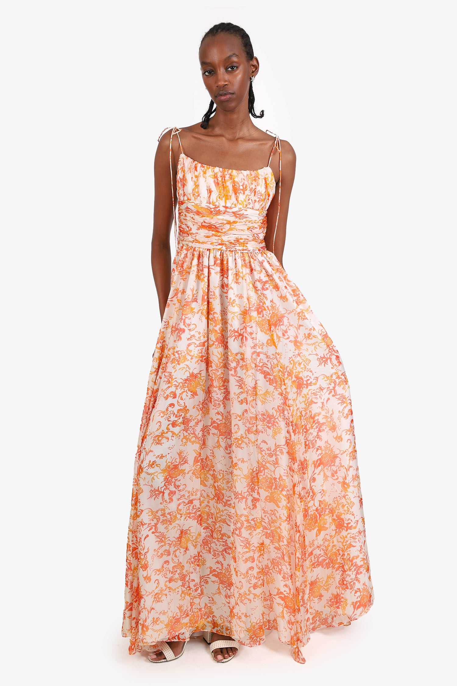 caroline constas orange dress Caroline Constas Lena Dress