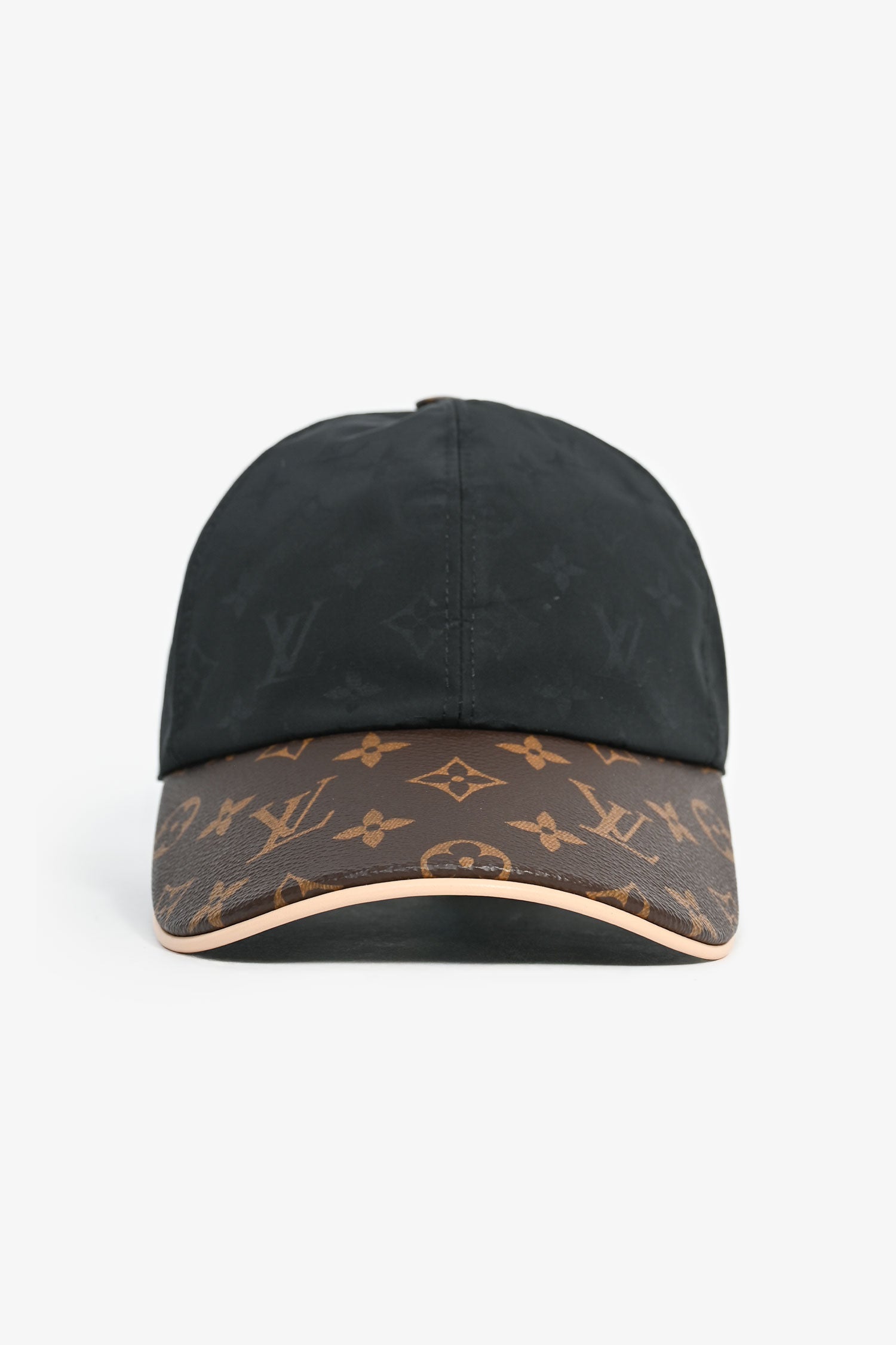 Louis Vuitton Black Monogram Brown Leather 'Get Ready' Baseball