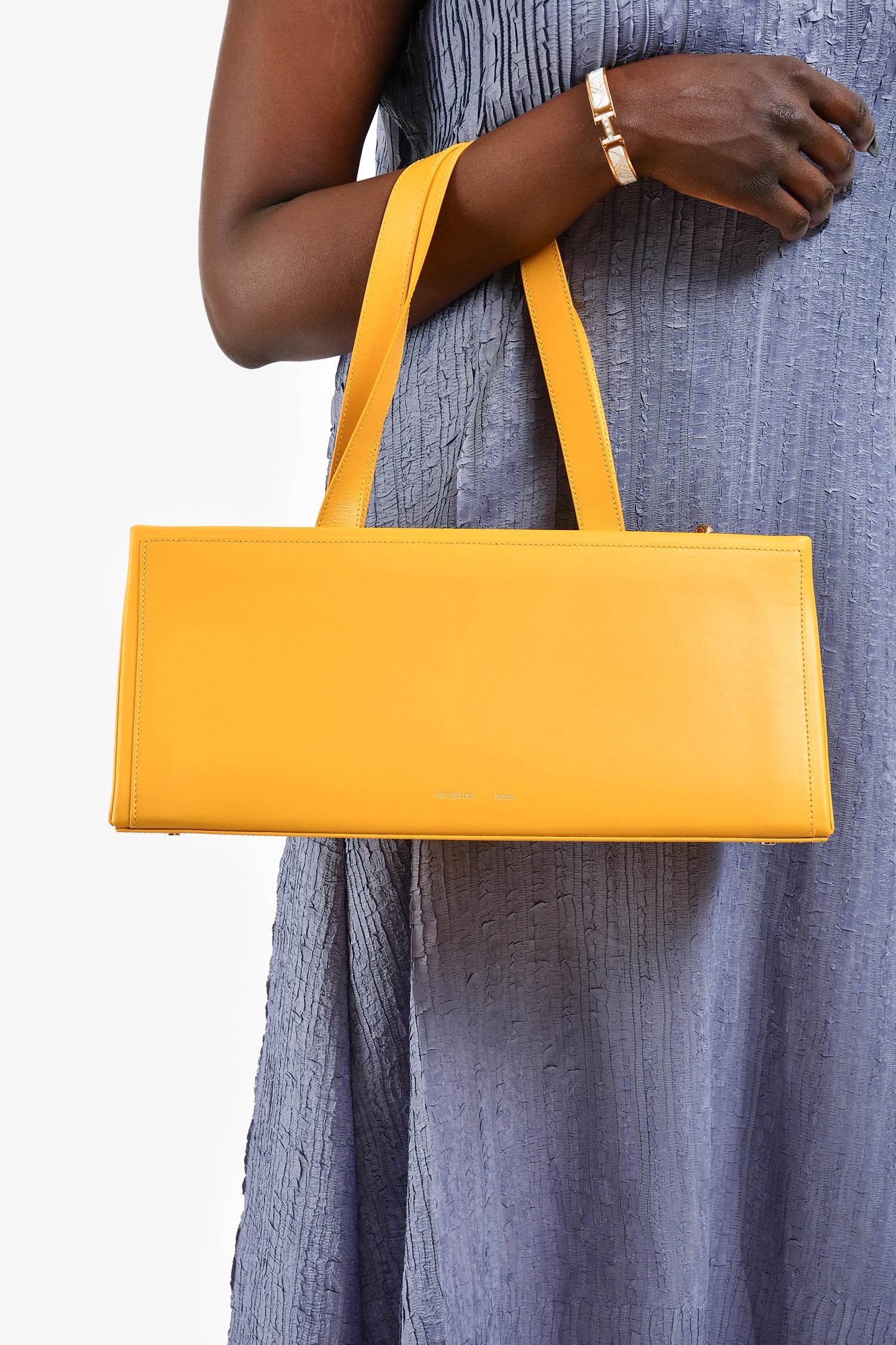 Peter Do x Medea Yellow Leather Rectangular Bag with Strap – Mine 