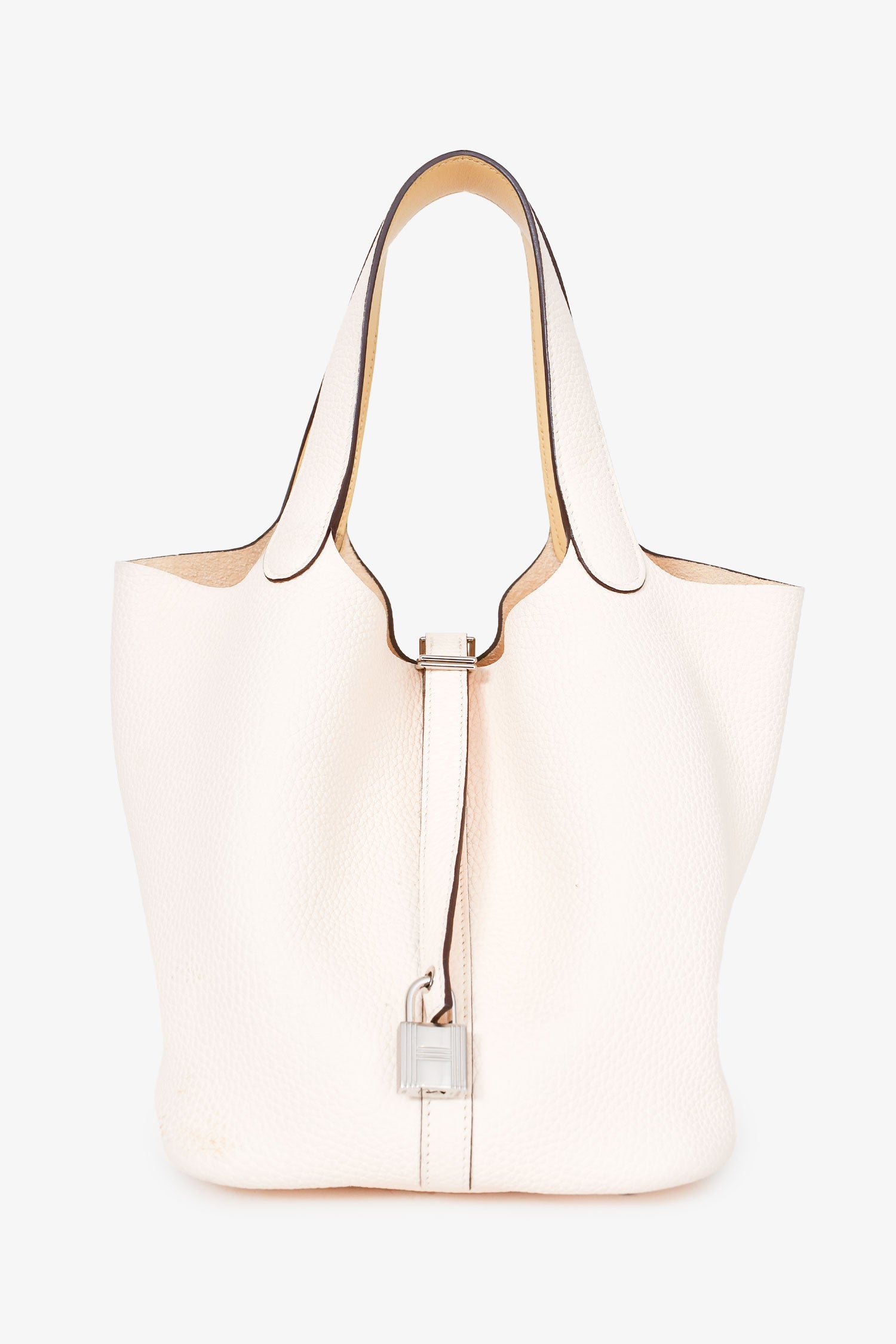 Hermès 2020 White Clemence Leather Picotin Lock 22 – Mine & Yours