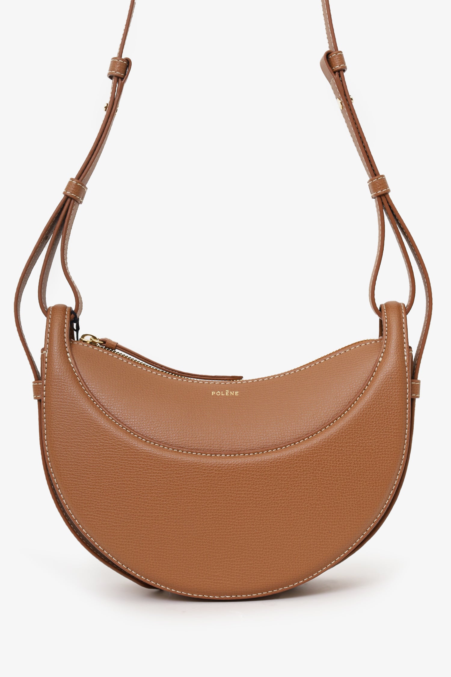Polène Brown Leather Numero Dix Sandalwood Shoulder Bag – Mine & Yours