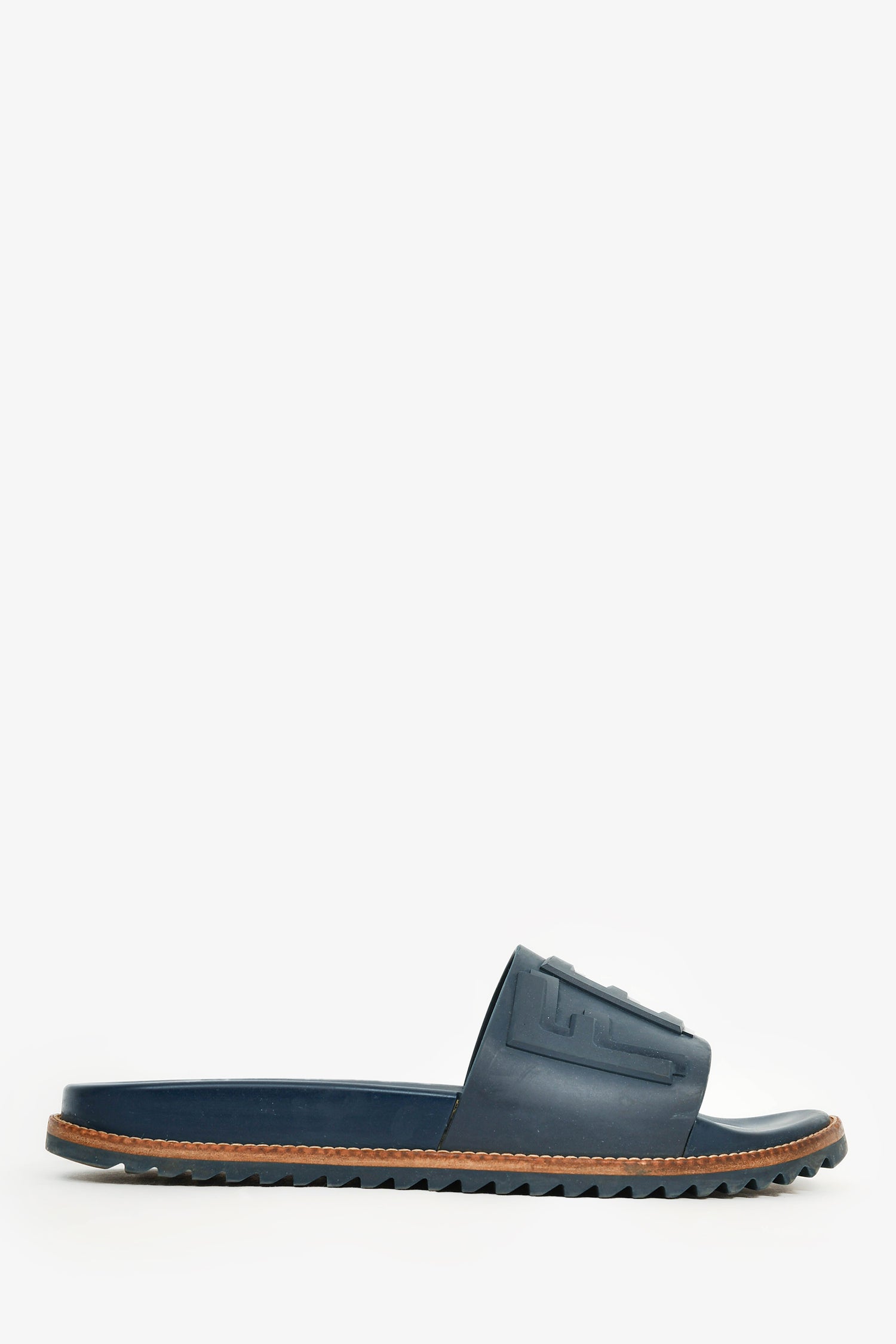 Fendi Navy Rubber Mens Slides Size 10 Mens – Mine & Yours display picture 1
